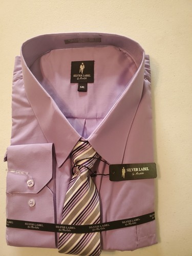 MEN'S LONG SLEVE DRESS SHIRT SIZE 5XL 