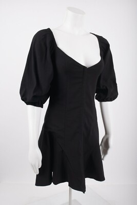 balloon black dress Bandeau Balloon Skirt Mini Dress Black