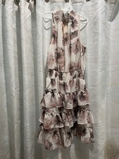 Express Floral Print Ruffle Dress