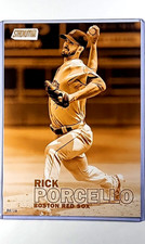 2016 Topps Stadium Club 5X7 Gold 241 Rick Porcello /10 Boston Red Sox Jumbo 7x5