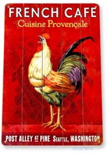 TIN SIGN French Café Metal Décor Wall Art Paris Farm Store Kitchen A383