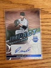 2023 Elite Extra Edition Jacob Miller Impact Impressions Auto #II-JML Miami