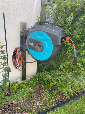 Säule Ständer aus Edelstahl für alle Gardena RollUp Schlauchbox Schlauchabroller