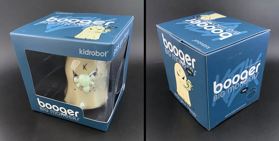 Frank Kozik SIGNED Kidrobot 5" Booger Big Monger Figure AUTOGRAPHED Ghost MIB - Image 4 of 4
