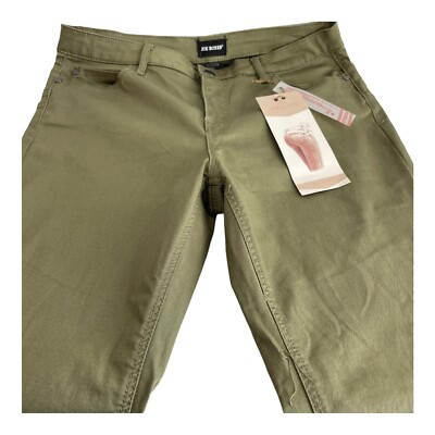 Joe Boxer Push Up Jeans Womans Size 11 Stretch Dark Green 32X30 A17