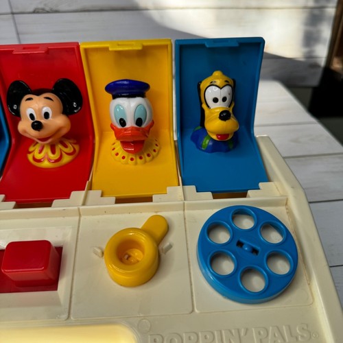 Playskool Disney Busy Poppin Pals Baby Toy Mickey Donald Goofy Pluto Dumbo 1986 - Picture 8 of 19