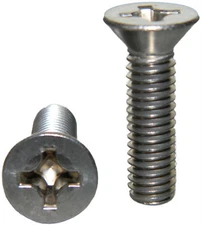 Stainless Steel Flat Head machine Screws 10-24 x 1/2" Qty 25