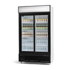 Procool Double Sliding Door Display Beverage Cooler Merchandiser Refrigerator