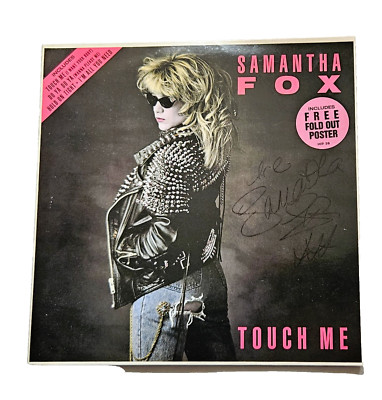 SAMANTHA FOX Touch Me UK LP 1986 *** SIGNED WITH SIGNED POSTER! *** Jive HIP 39