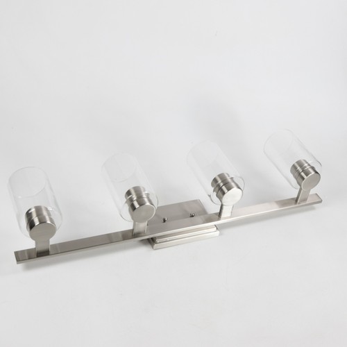 Hinkley Lighting Miley 4-Light Vanity in Brushed Nickel Finish 5054BN-CL - Picture 3 of 9