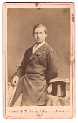 Fotografie Porträt Friedrich Wilhelm, Prinz von Preußen 