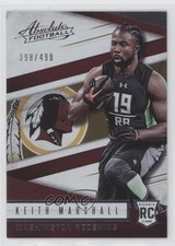 2016 Panini Absolute Rookies 398/499 Keith Marshall #158 a0s