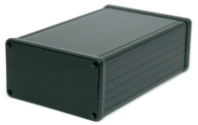 BOX3-1455N-BK Black Aluminum Box, for 3U Sized PCBs, with 11 Card Guide Slots...