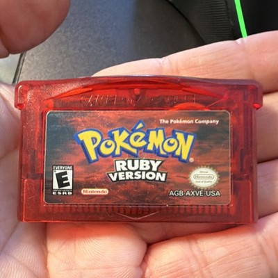 Nintendo Pokémon Ruby Version GBA Game Cart, Authentic, Tested, Saves 