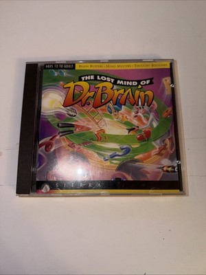 The Lost Mind of Dr. Brain PC Windows/Mac, 1996 Vintage SIERRA Computer Game Q92