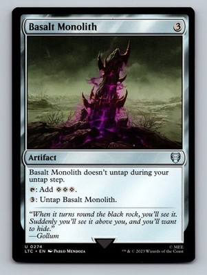 Basalt Monolith U Commander: The Lord of the Rings: Tales of Middle-earth 274 NM