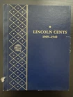 Whitman 9405 Lincoln Cent Album 1909-1940 with 60+ Coins! DN2