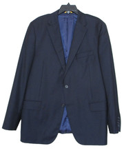 HICKEY FREEMAN Gold Label Blue Loro Piana Wool Blazer Sport Coat 44 R Men