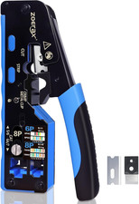 All-In-One RJ45 Crimp Tool with Hand-Twist Screw and Wire Terminal Crimper for C