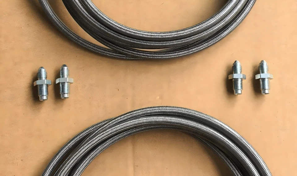 SS Main Rear Brake Lines Replacement Kit 1994-2001 Acura Integra Foto 2 de 2