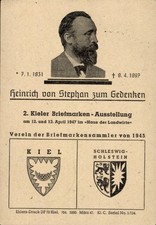 Wappen Ak Kiel, 2. Kieler Briefmarkenausstellung 1947, Heinrich... - 4972802