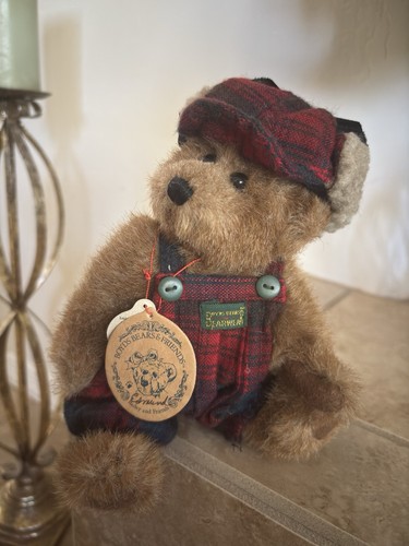 Boyds Bears Edmund #9175-08  Fall 1997 8” Plush BAILEY & Friends Red Plaid NWT - Picture 16 of 24