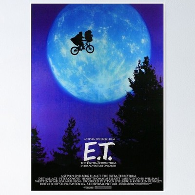 NEW E.T. The Extra-Terrestrial Bawok Poster Home Decor, Wall Art, Movie Gift