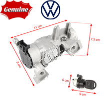 Genuine VW IGNITION STARTER SWITCH STEERING LOCK BARREL w/KEY