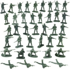 U. S. Toy DELUXE BAG OF CLASSIC TOY GREEN ARMY SOLDIERS - 36 Pc. USTVL47 
