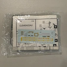 Clemenceau Plastic Model Kit Ship 1/1750 Rare Vintage New Old Stock