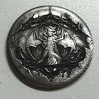 HOBO Pin-Up Succubus Demon Woman Made From A REAL Buffalo Nickel SIGNED