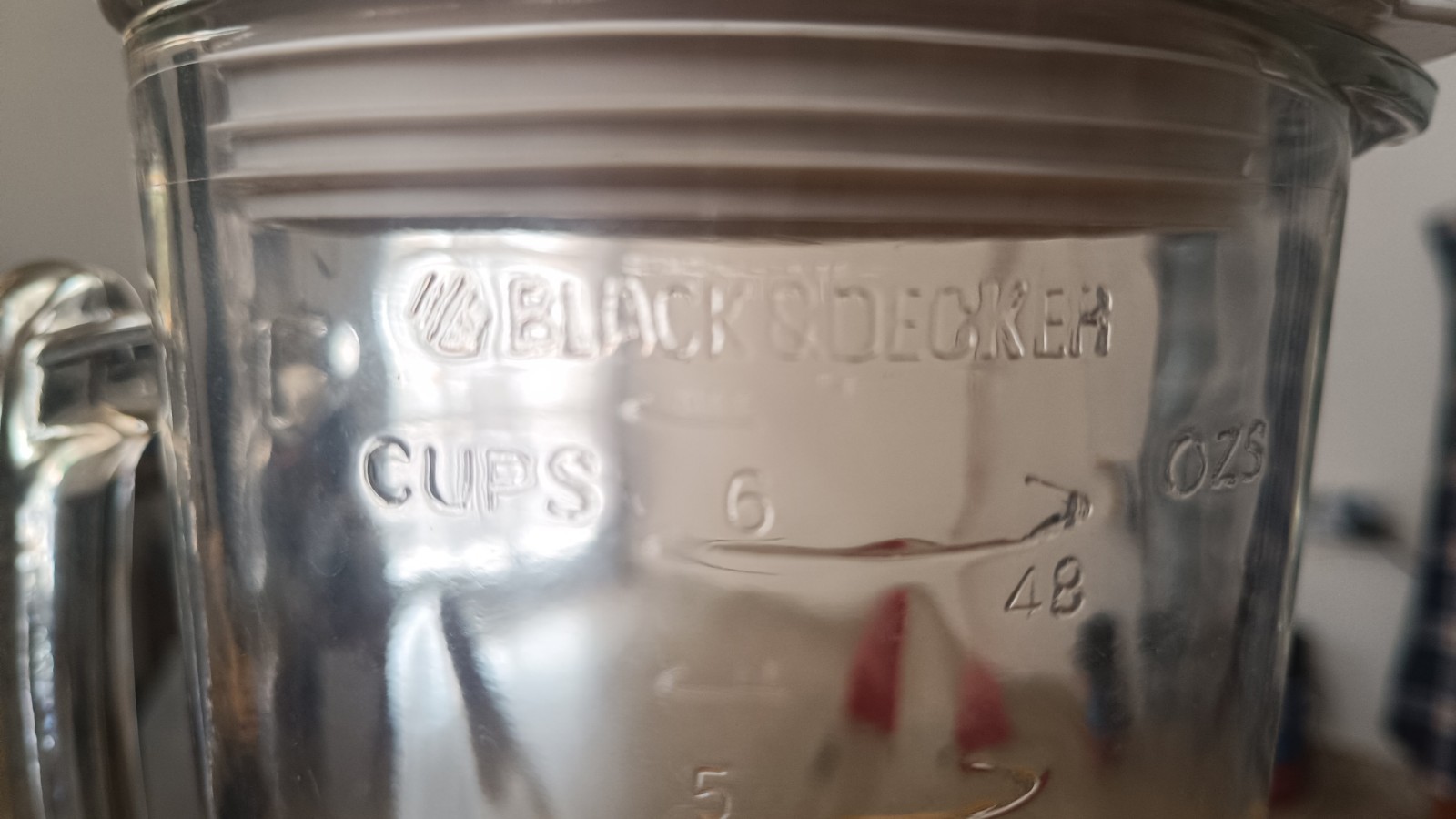 Black & Decker Blender Glass Pitcher Jar 6 cup 48 oz Carafe with Lid and Blades