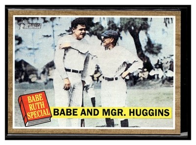 2011 Topps Heritage #137 Babe and Mgr. Huggins