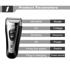Electric Shaver for Men Trimmer Razor Hair Beard Shaving Machine Rechargeable 15