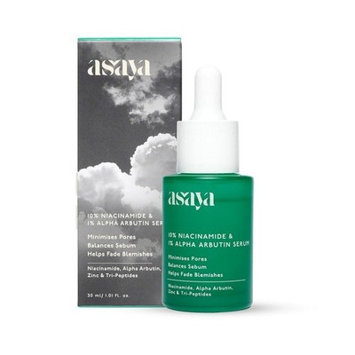 Asaya 10% Niacinamid Gesichtsserum | Mit Alpha Arbutin & Zink PCA | 30ml