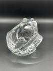Clear Hand Blown Art Glass Crystal Frog Toad Votive Tea Light Candle Holder EUC — photo 7