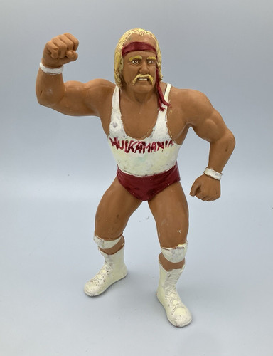 WWE WWF LJN Hulk Hogan Wrestling Action Figure Whi...