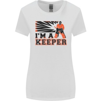 Hockey I'M A Aufpasser Lustig Eis Street Damen Breiter Schnitt T-Shirt