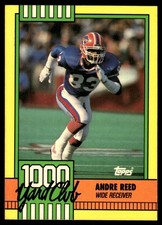 Andre Reed 1990 Topps #7 Buffalo Bills NFL READ FREE SHIPPING AutographDen
