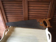 WARDS LAKESIDE CHROME ALLOY BLADE TAPER GROUND 20" HAND SAW 11 TEETH PER " SHARP