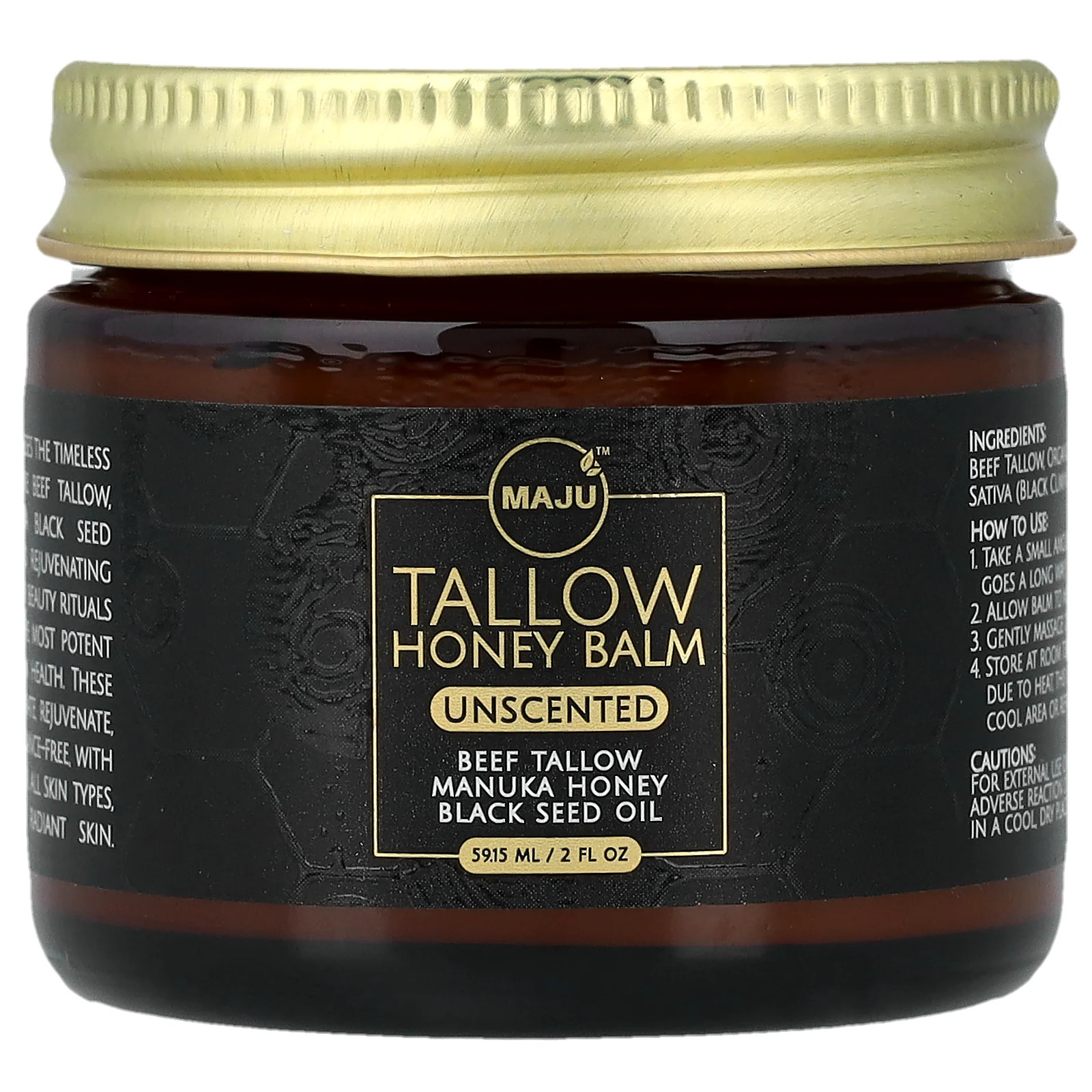 Tallow Honey Balm Unscented 2 fl oz 5915 ml 9090₽