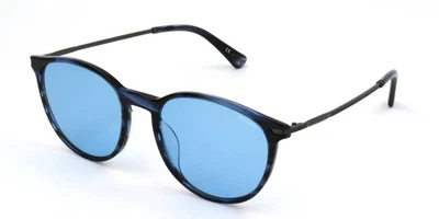 Lunettes de Soleil Police SPL474 Blu striato lucido 52/19/145 Femme - Photo 1/3