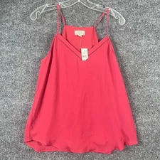 LOFT Top Womens Small S Pink Sleeveless Blouse Lightweight Flow Breathable New