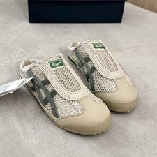 New Onitsuka Tiger MEXICO 66 SABOT BEIGE GREEN Slipper Sandal 1183C123-252