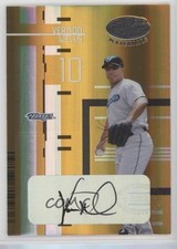 2005 Leaf Certified Materials Mirror Gold Signatures 15/25 Vernon Wells Auto 6mb