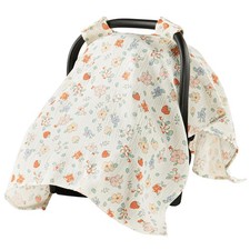 100 Muslin Cotton Car Seat Cover for Baby, Soft Breathable Car Seat Canopy