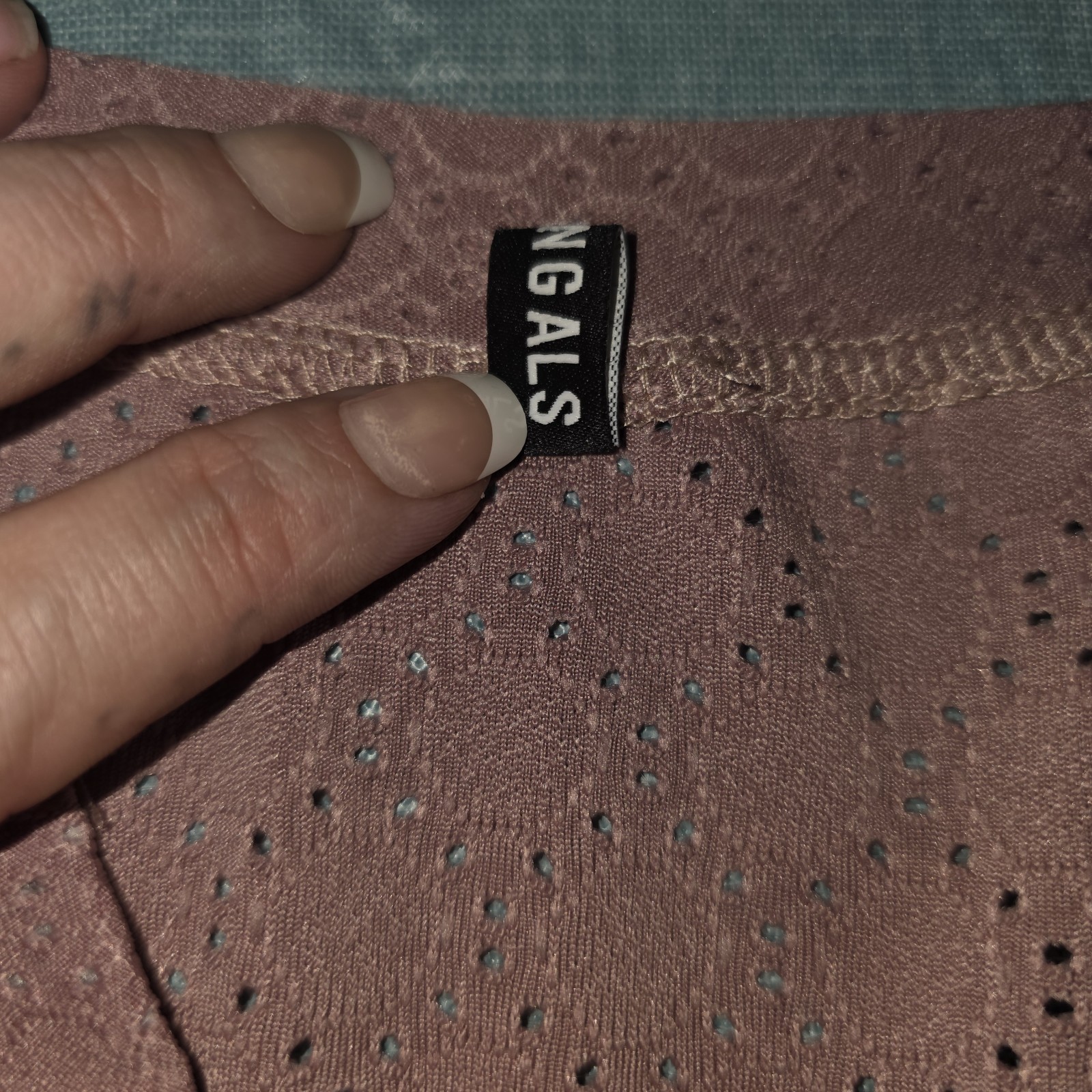 Flamingals Solid  Button Decor V Neck T-Shirt Siz… - image 6