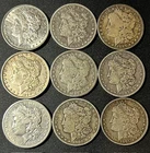 Morgan Silver Dollars - 9 Different New Orleans - (see description)