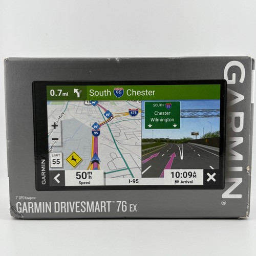 Neu Garmin DriveSmart 76 EX 7" Auto GPS Navigator mit hochauflösenden Karten