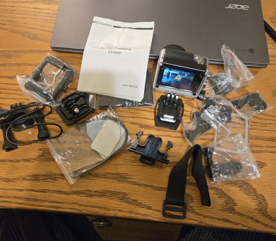 Crosstour 4K Sport Action Camera CT 9000 Waterproof Housing With Accessories - Image 2 of 3